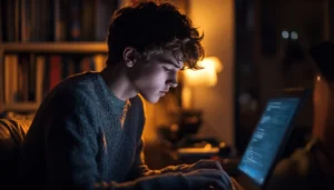 Student using laptop with Best Free AI Tools for Students 2025 to boost learning and productivity
