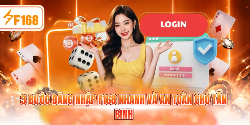 3 bước đăng nhập F168 nhanh và an toàn cho tân binh
